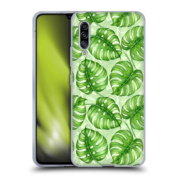 Katerina Kirilova Fruits & Foliage Patterns Monstera Soft Gel Case for Samsung Galaxy A90 5G (2019)