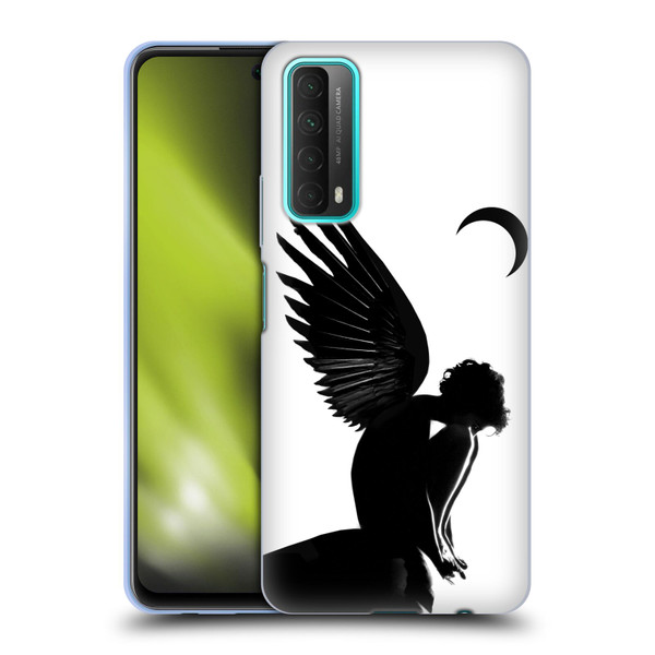 LouiJoverArt Black And White Angel Soft Gel Case for Huawei P Smart (2021)