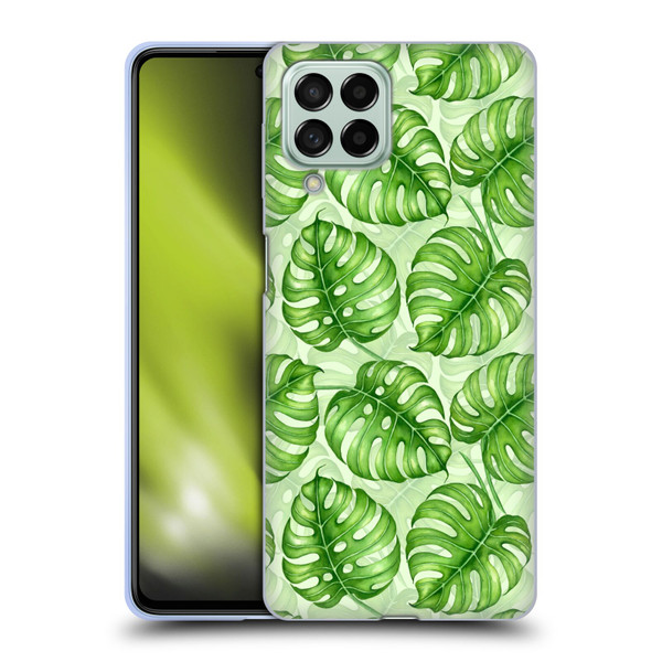 Katerina Kirilova Fruits & Foliage Patterns Monstera Soft Gel Case for Samsung Galaxy M53 (2022)