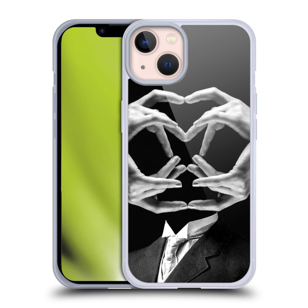 LouiJoverArt Black And White Mr Handy Man Soft Gel Case for Apple iPhone 13
