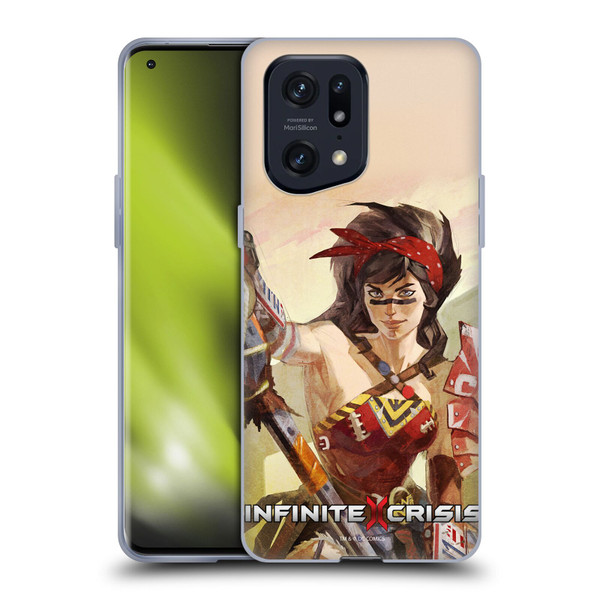 Infinite Crisis Characters Atomic Wonder Woman Soft Gel Case for OPPO Find X5 Pro