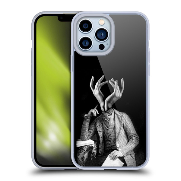 LouiJoverArt Black And White Sensitive Man Soft Gel Case for Apple iPhone 13 Pro Max