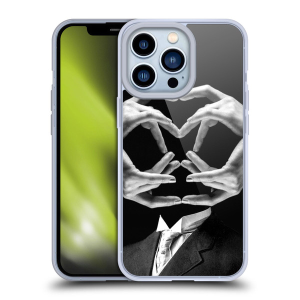 LouiJoverArt Black And White Mr Handy Man Soft Gel Case for Apple iPhone 13 Pro