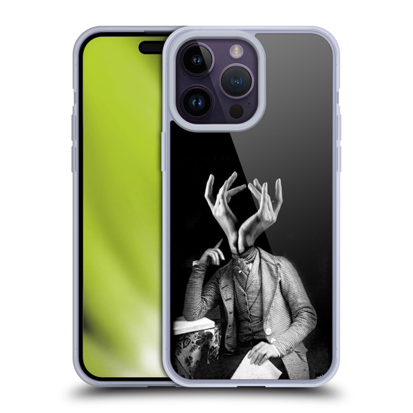 LouiJoverArt Black And White Sensitive Man Soft Gel Case for Apple iPhone 14 Pro Max