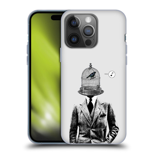 LouiJoverArt Black And White Plumage Soft Gel Case for Apple iPhone 14 Pro