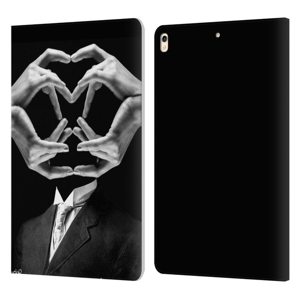 LouiJoverArt Black And White Mr Handy Man Leather Book Wallet Case Cover For Apple iPad Pro 10.5 (2017)