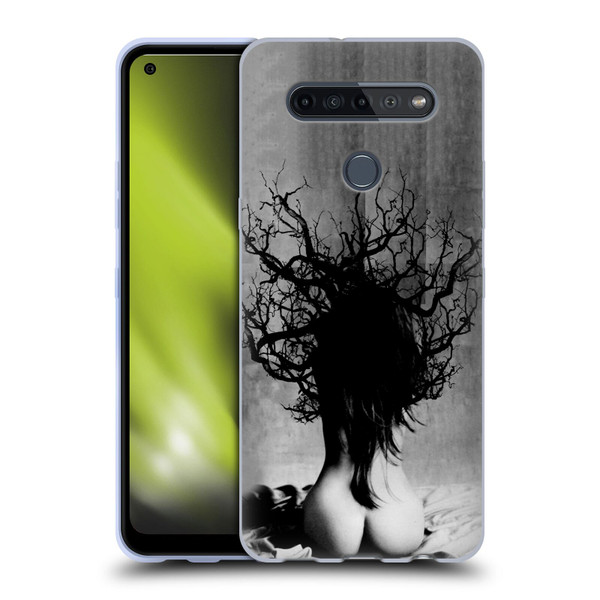 LouiJoverArt Black And White She Oak Soft Gel Case for LG K51S