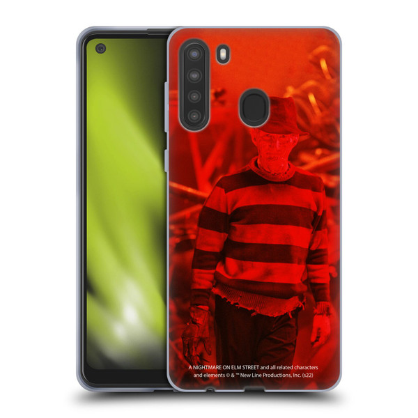 A Nightmare On Elm Street 3 Dream Warriors Graphics Freddy 2 Soft Gel Case for Samsung Galaxy A21 (2020)