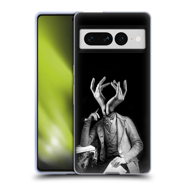 LouiJoverArt Black And White Sensitive Man Soft Gel Case for Google Pixel 7 Pro