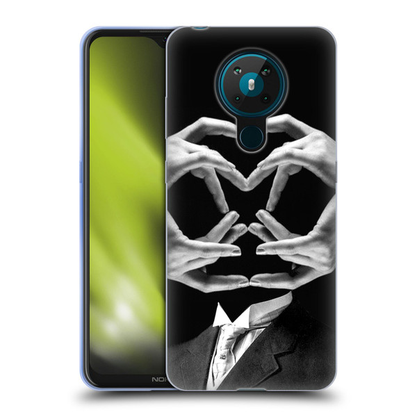 LouiJoverArt Black And White Mr Handy Man Soft Gel Case for Nokia 5.3
