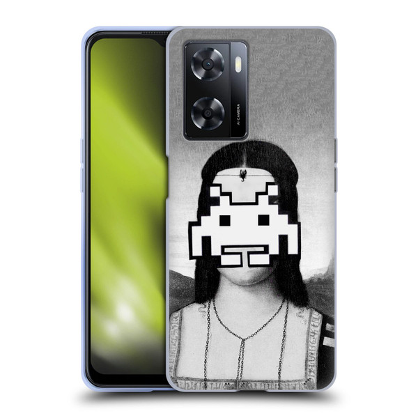 LouiJoverArt Black And White Renaissance Invaders Soft Gel Case for OPPO A57s
