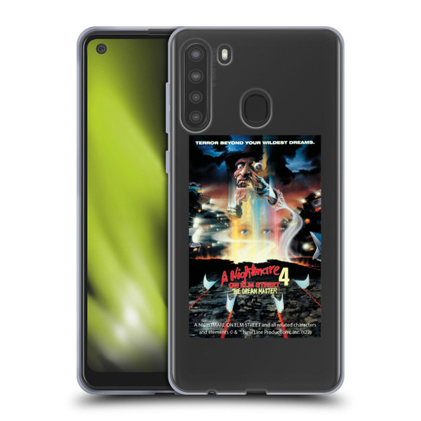 A Nightmare On Elm Street 4 The Dream Master Graphics Poster Soft Gel Case for Samsung Galaxy A21 (2020)