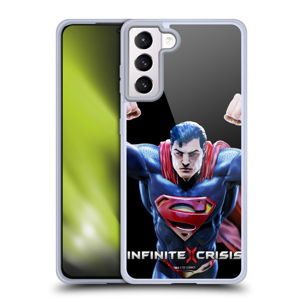 Infinite Crisis Characters Superman Soft Gel Case for Samsung Galaxy S21+ 5G