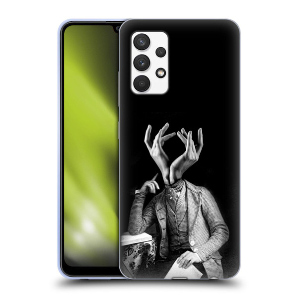 LouiJoverArt Black And White Sensitive Man Soft Gel Case for Samsung Galaxy A32 (2021)