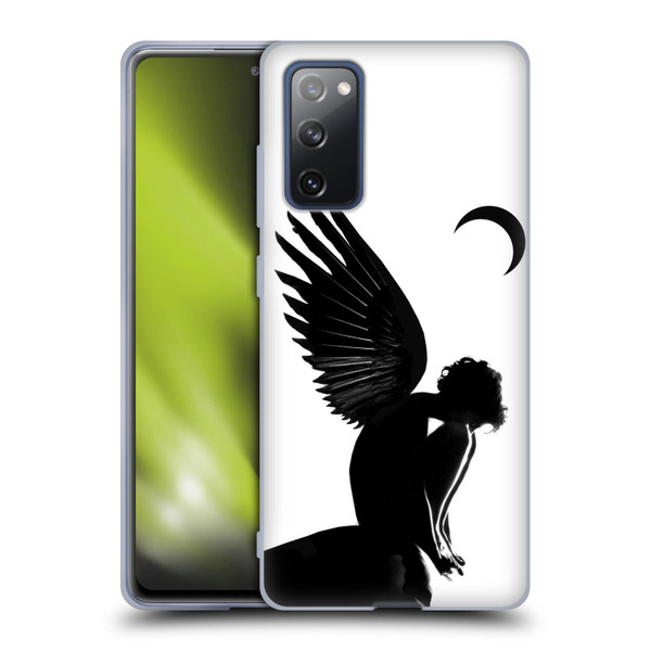 LouiJoverArt Black And White Angel Soft Gel Case for Samsung Galaxy S20 FE / 5G