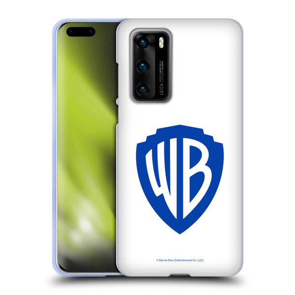 Warner Bros. Shield Logo White Soft Gel Case for Huawei P40 5G