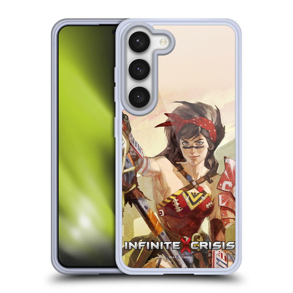 Infinite Crisis Characters Atomic Wonder Woman Soft Gel Case for Samsung Galaxy S23 5G