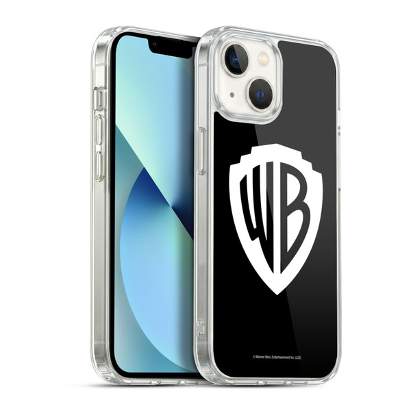 Warner Bros. Shield Logo Black Soft Gel Case for Apple iPhone 13