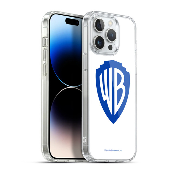Warner Bros. Shield Logo White Soft Gel Case for Apple iPhone 13 Pro Max & MagSafe