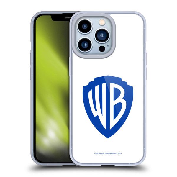 Warner Bros. Shield Logo White Soft Gel Case for Apple iPhone 13 Pro