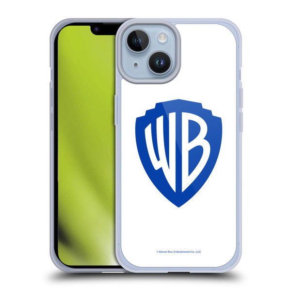 Warner Bros. Shield Logo White Soft Gel Case for Apple iPhone 14