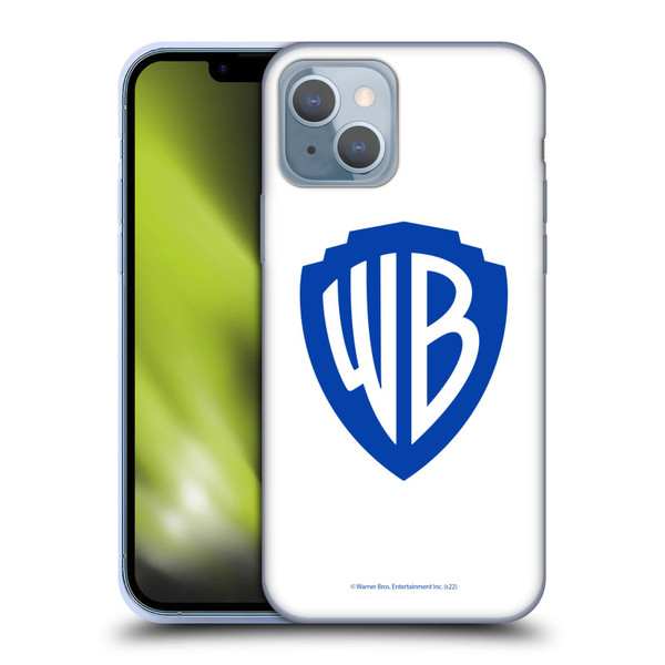 Warner Bros. Shield Logo White Soft Gel Case for Apple iPhone 14