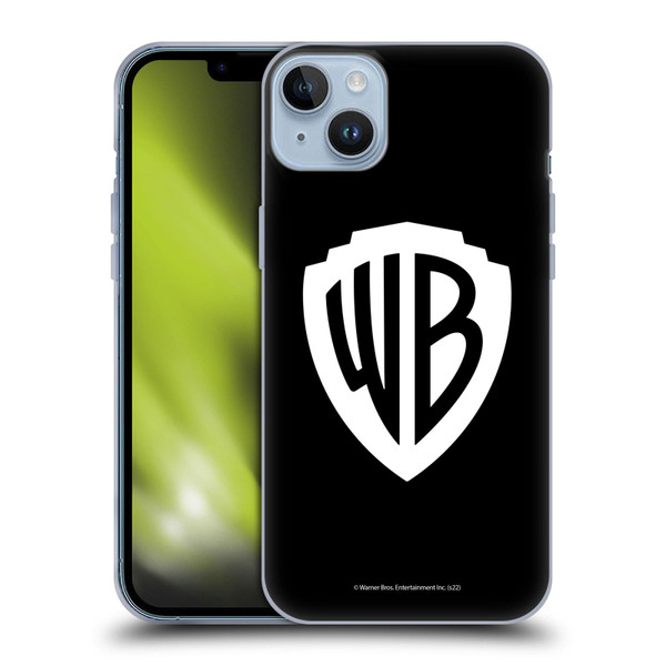 Warner Bros. Shield Logo Black Soft Gel Case for Apple iPhone 14 Plus