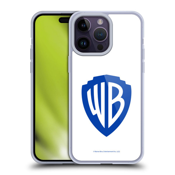 Warner Bros. Shield Logo White Soft Gel Case for Apple iPhone 14 Pro Max