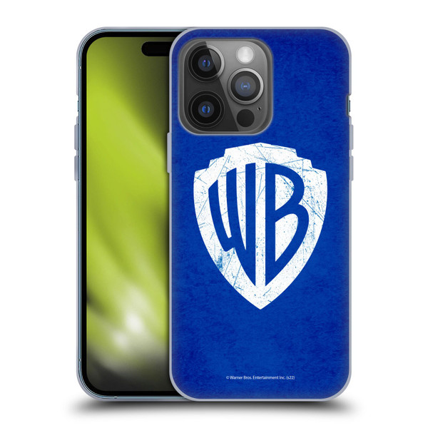 Warner Bros. Shield Logo Distressed Soft Gel Case for Apple iPhone 14 Pro