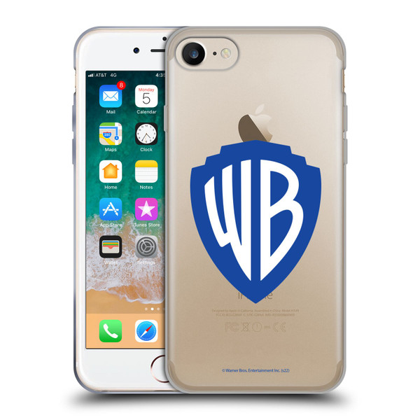 Warner Bros. Shield Logo Plain Soft Gel Case for Apple iPhone 7 / 8 / SE 2020 & 2022
