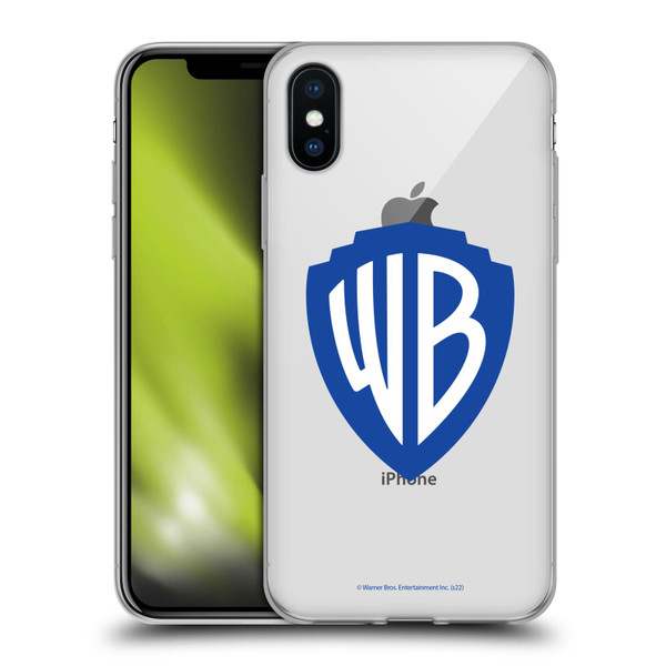 Warner Bros. Shield Logo Plain Soft Gel Case for Apple iPhone X / iPhone XS