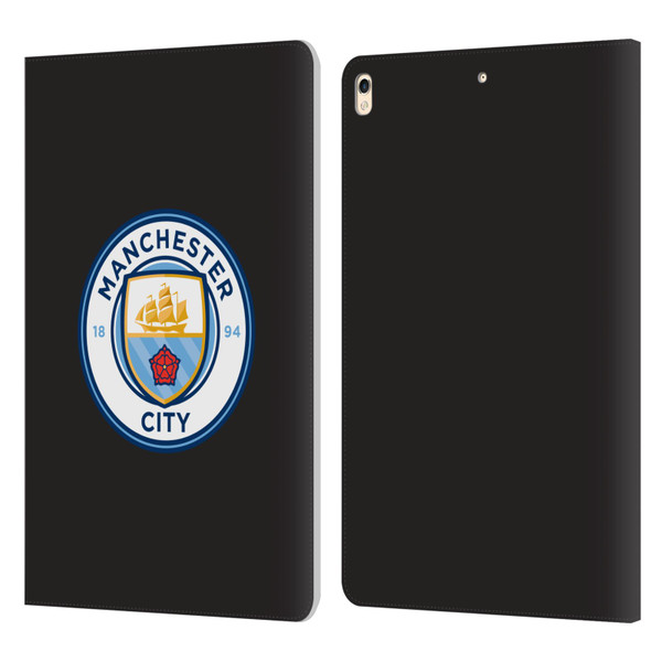 Manchester City Man City FC Badge Black Full Colour Leather Book Wallet Case Cover For Apple iPad Pro 10.5 (2017)