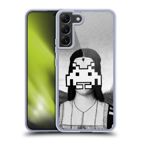 LouiJoverArt Black And White Renaissance Invaders Soft Gel Case for Samsung Galaxy S22+ 5G