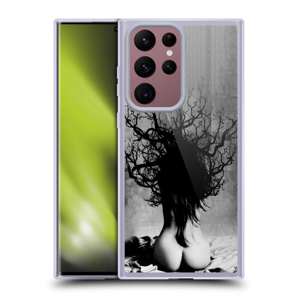 LouiJoverArt Black And White She Oak Soft Gel Case for Samsung Galaxy S22 Ultra 5G