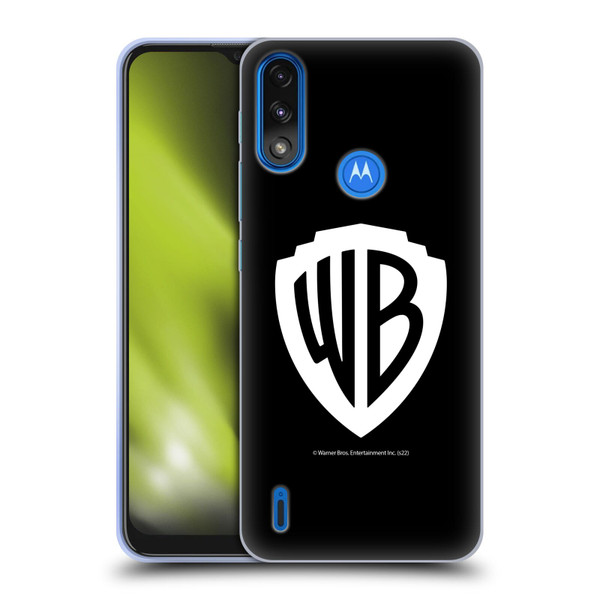 Warner Bros. Shield Logo Black Soft Gel Case for Motorola Moto E7 Power / Moto E7i Power