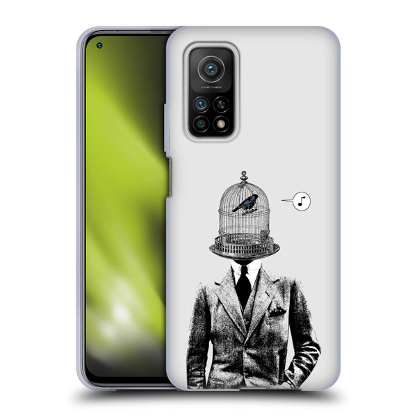 LouiJoverArt Black And White Plumage Soft Gel Case for Xiaomi Mi 10T 5G