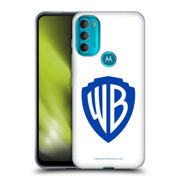 Warner Bros. Shield Logo White Soft Gel Case for Motorola Moto G71 5G