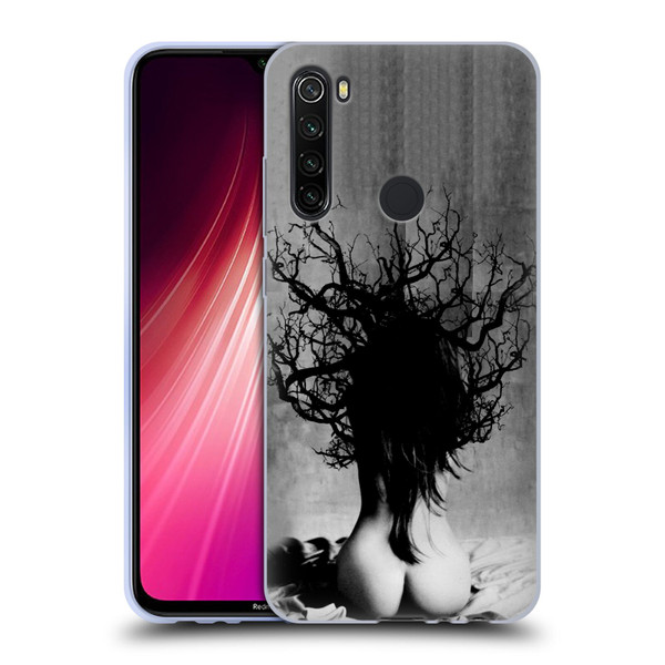 LouiJoverArt Black And White She Oak Soft Gel Case for Xiaomi Redmi Note 8T