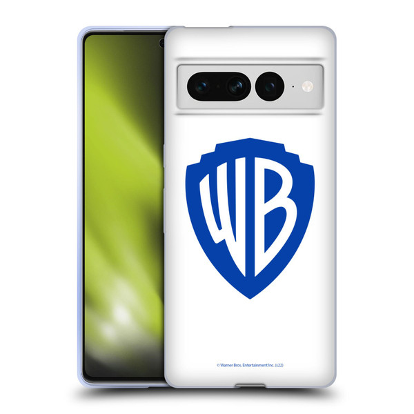 Warner Bros. Shield Logo White Soft Gel Case for Google Pixel 7 Pro