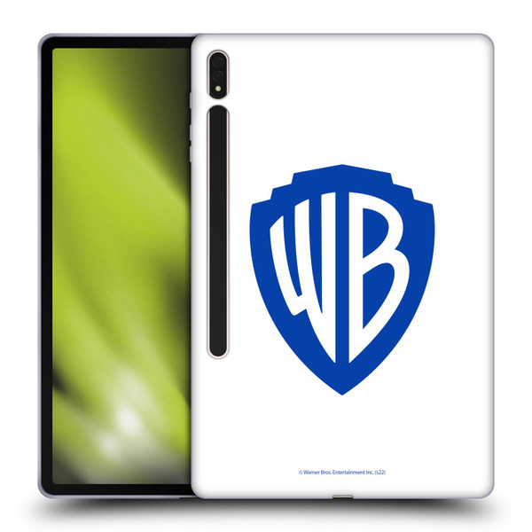 Warner Bros. Shield Logo White Soft Gel Case for Samsung Galaxy Tab S8 Plus