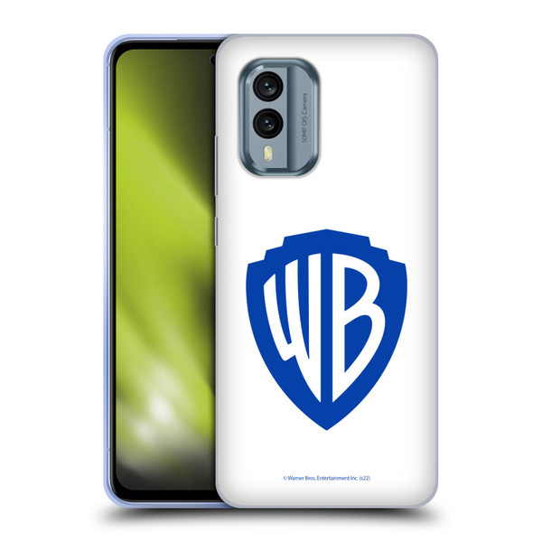 Warner Bros. Shield Logo White Soft Gel Case for Nokia X30