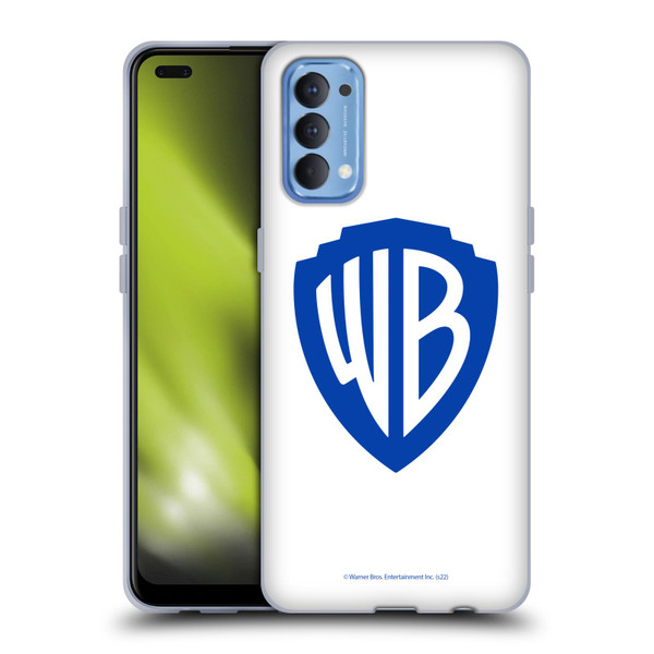 Warner Bros. Shield Logo White Soft Gel Case for OPPO Reno 4 5G
