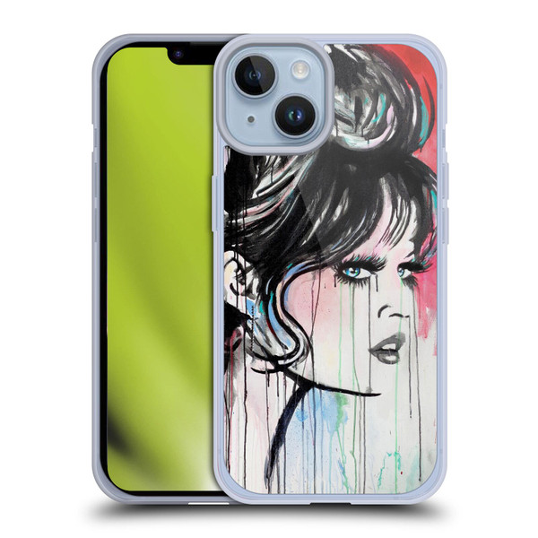 LouiJoverArt Red Ink God Created Woman Soft Gel Case for Apple iPhone 14