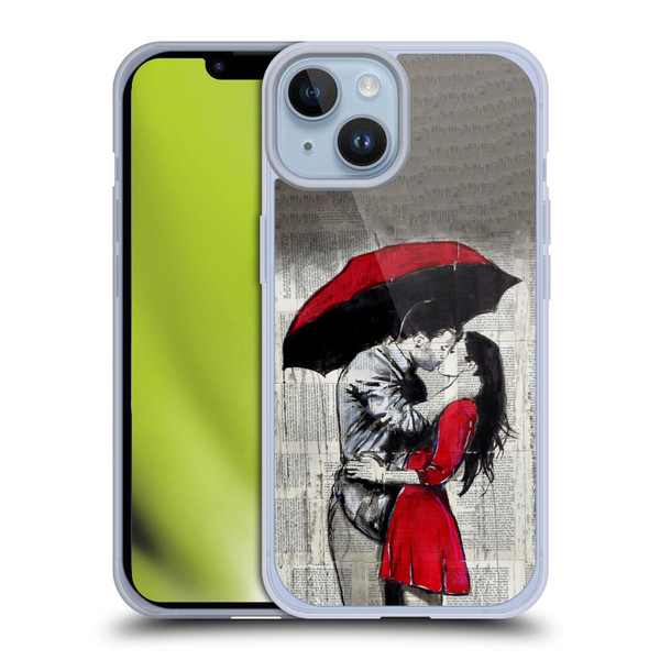 LouiJoverArt Red Ink A New Kiss 2 Soft Gel Case for Apple iPhone 14