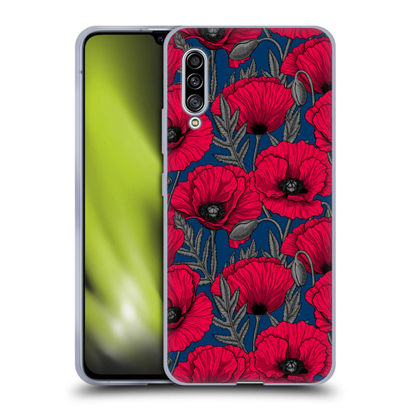 Katerina Kirilova Floral Patterns Night Poppy Garden Soft Gel Case for Samsung Galaxy A90 5G (2019)