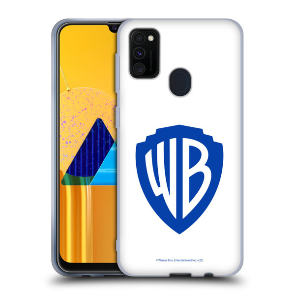 Warner Bros. Shield Logo White Soft Gel Case for Samsung Galaxy M30s (2019)/M21 (2020)
