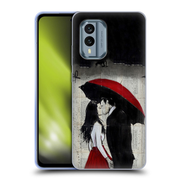 LouiJoverArt Red Ink A New Kiss Soft Gel Case for Nokia X30