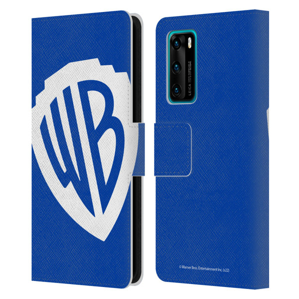 Warner Bros. Shield Logo Oversized Leather Book Wallet Case Cover For Huawei P40 5G