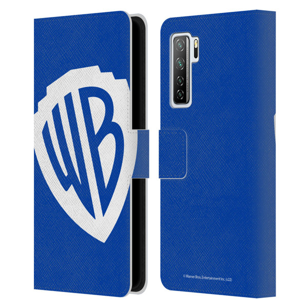 Warner Bros. Shield Logo Oversized Leather Book Wallet Case Cover For Huawei Nova 7 SE/P40 Lite 5G