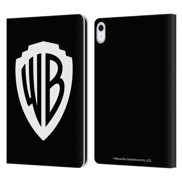 Warner Bros. Shield Logo Black Leather Book Wallet Case Cover For Apple iPad 10.9 (2022)